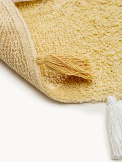 New Benuta Tapis rond tufté main avec pompons Malu