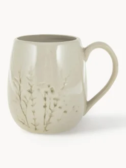 New Bloomingville Tasse artisanale avec motif botanique Bea