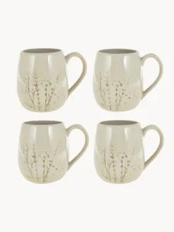 New Bloomingville Tasse artisanale avec motif botanique Bea