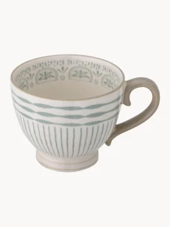 New Bloomingville Tasse artisanale Maple Vert sauge, beige clair