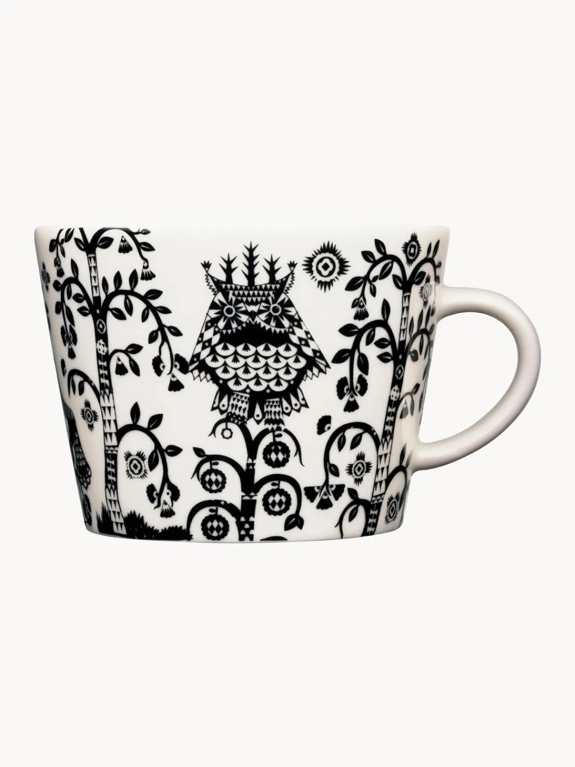 New iittala Tasse en porcelaine Taika, 200 ml Noir, blanc
