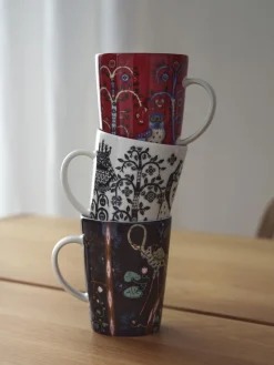 Outlet iittala Tasse en porcelaine Taika, 300 ml Noir, blanc