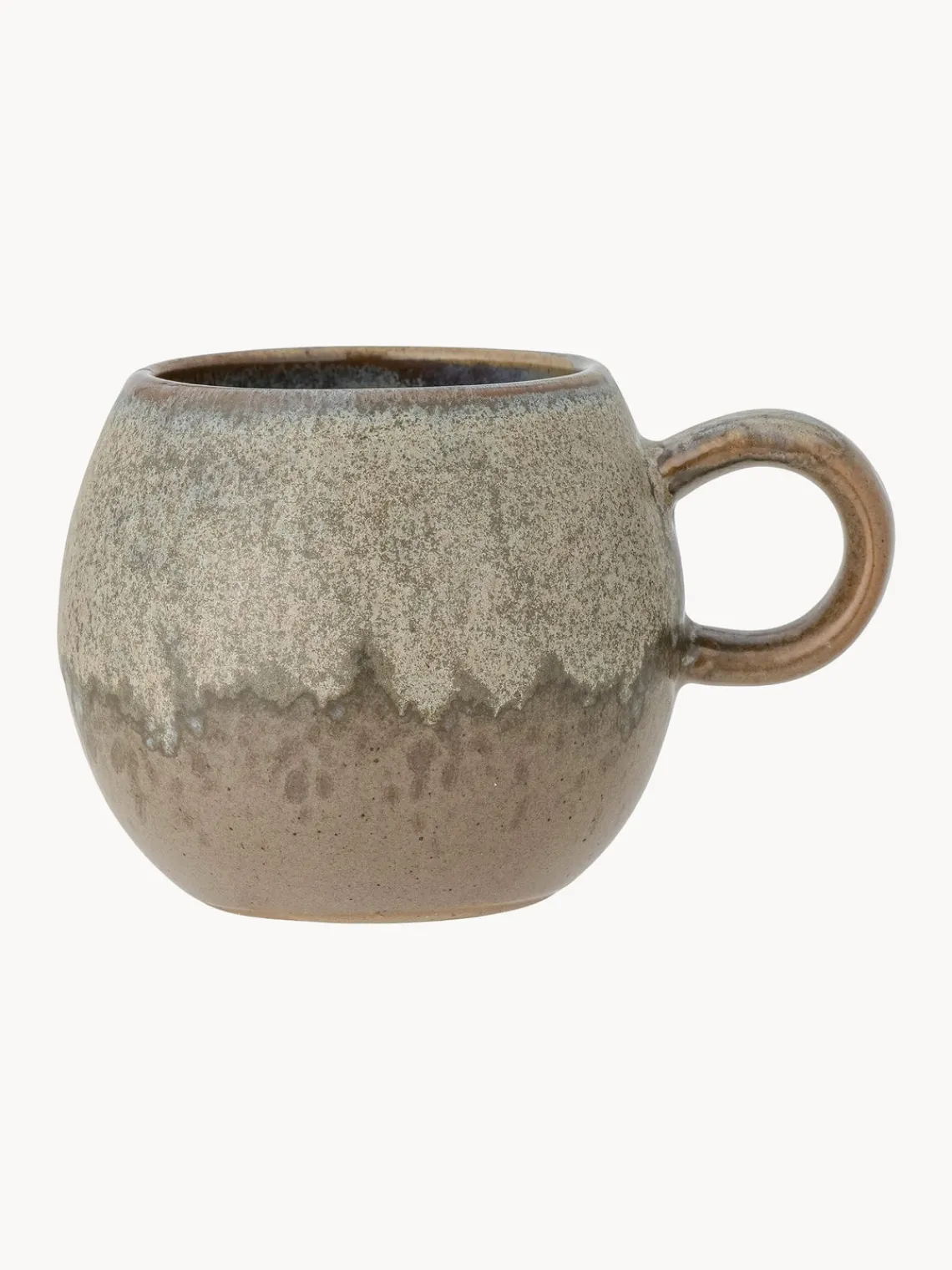 Best Bloomingville Tasse émaillée artisanale Paula Tons bruns