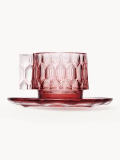 Best Kartell Tasses à café avec sous-tasses Jellies, 4 pièces Rose