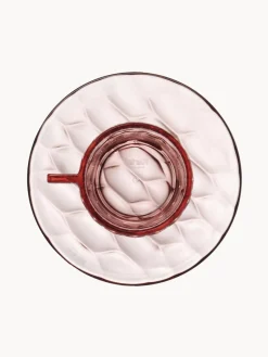 Best Kartell Tasses à café avec sous-tasses Jellies, 4 pièces Rose