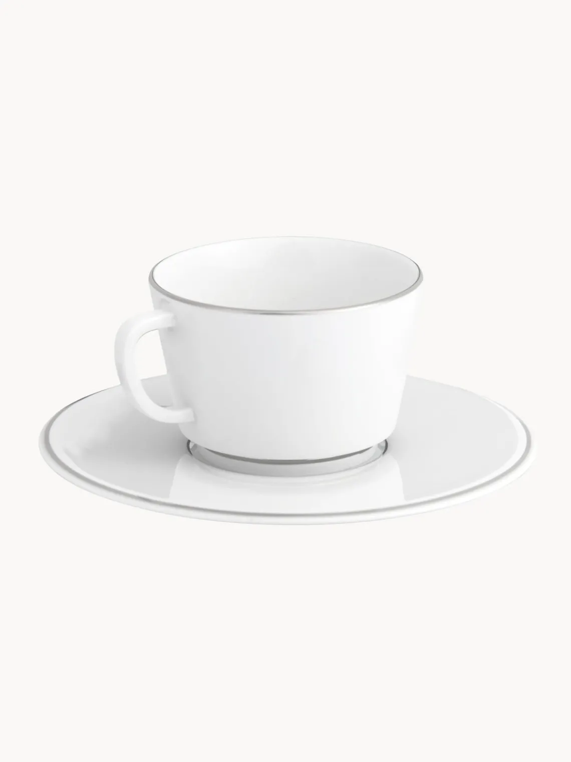 New Meissen Tasses à café XS avec sous-tasses en porcelaine Vitruv, 2 pièces