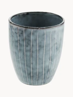Clearance Broste Copenhagen Tasses à expresso artisanales Nordic Sea, 6 pièces Gris-bleu, chiné