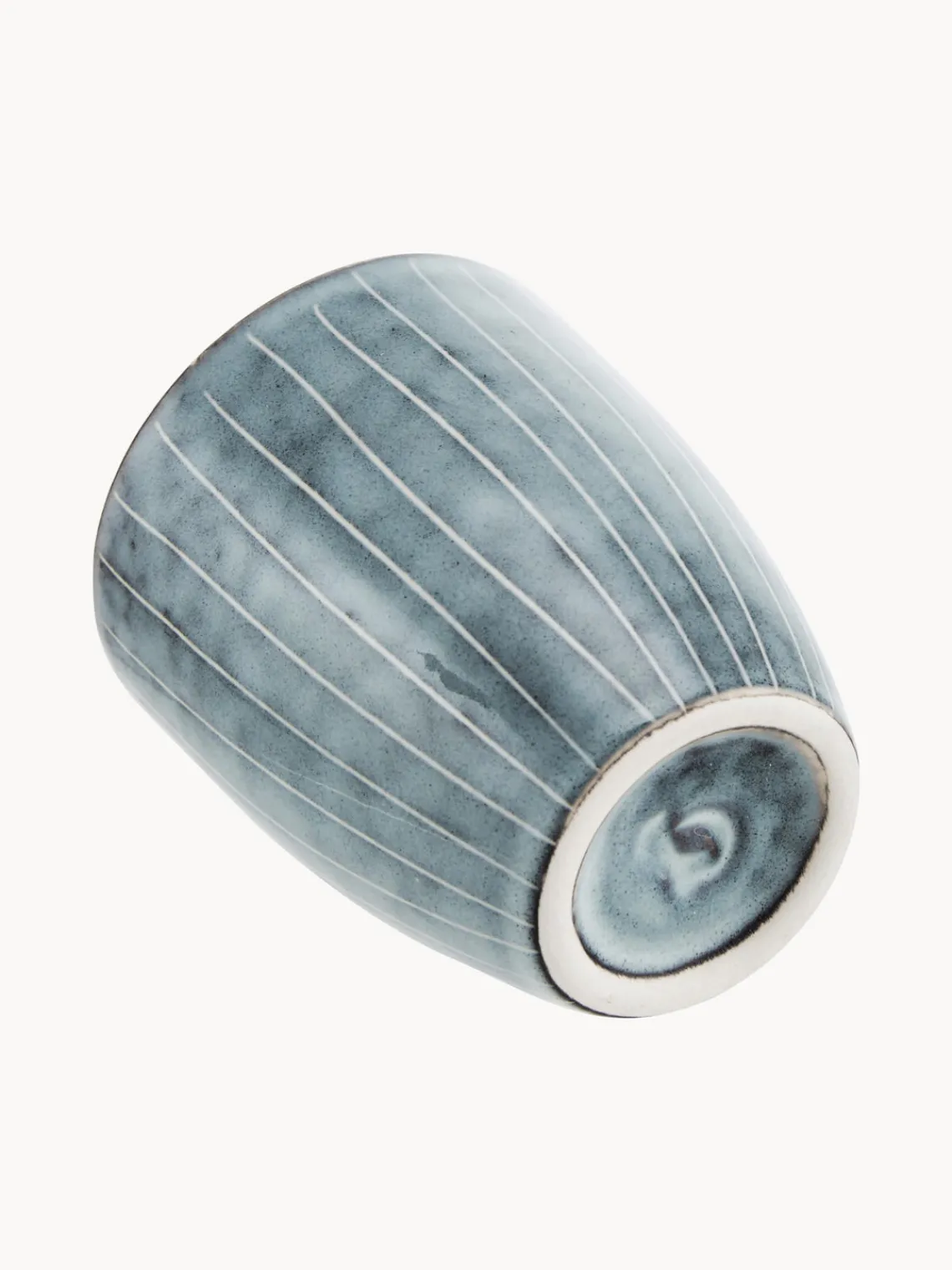 Clearance Broste Copenhagen Tasses à expresso artisanales Nordic Sea, 6 pièces Gris-bleu, chiné
