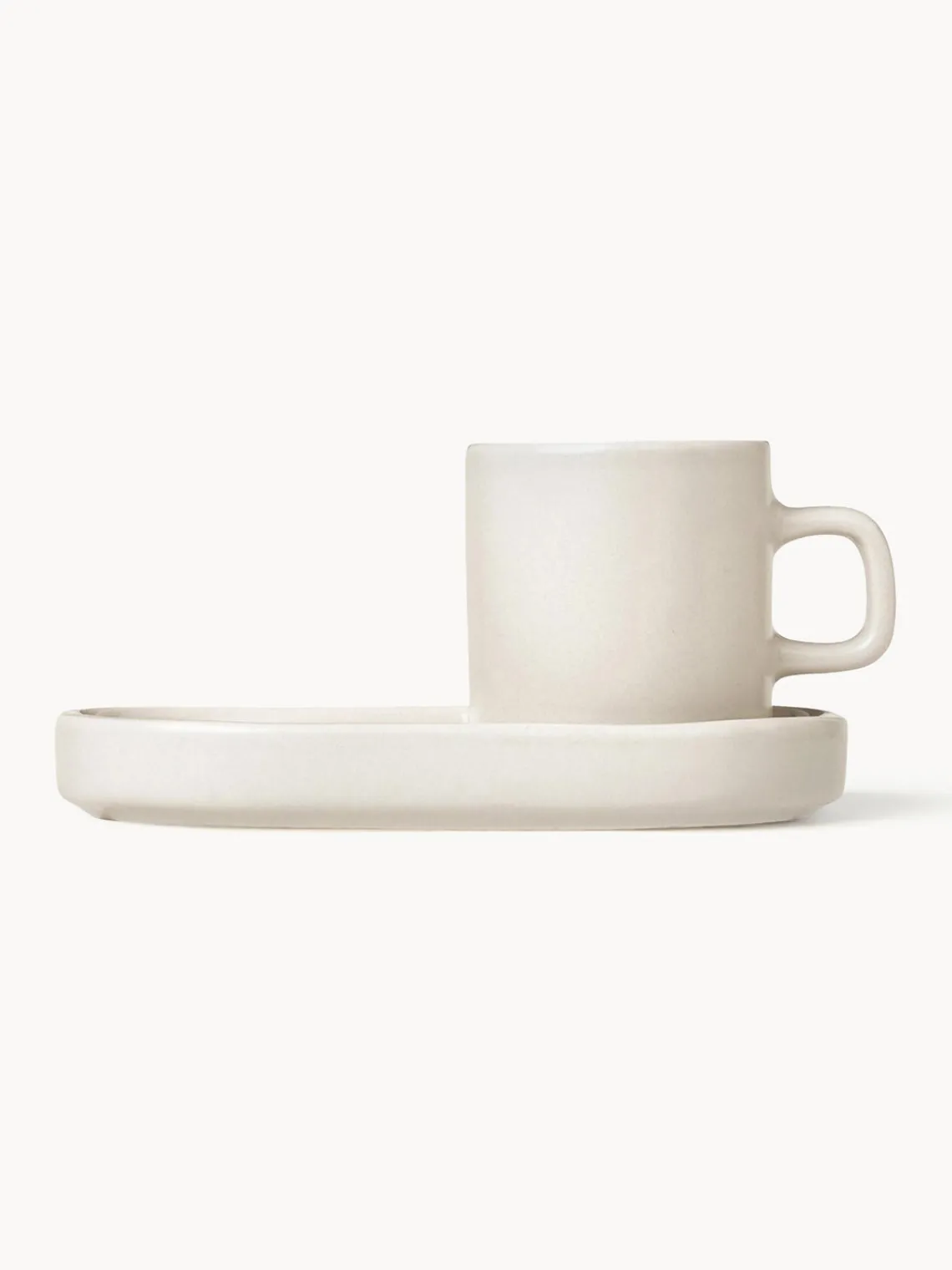 Outlet blomus Tasses à expresso avec sous-tasses Pilar, 2 pièces