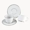 Outlet Meissen Tasses à expresso avec sous-tasses en porcelaine Vitruv, 2 pièces
