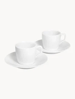 Outlet Meissen Tasses à expresso avec sous-tasses en porcelaine Cosmopolitan, 2 pièces