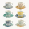 Outlet Villa D'Este Home Tivoli Tasses à expresso avec sous-tasses Marea, 6 élém.