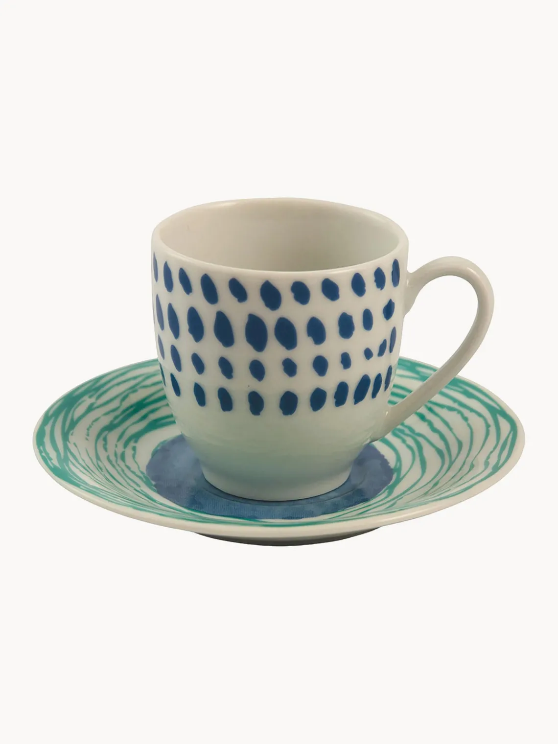 Outlet Villa D'Este Home Tivoli Tasses à expresso avec sous-tasses Marea, 6 élém.