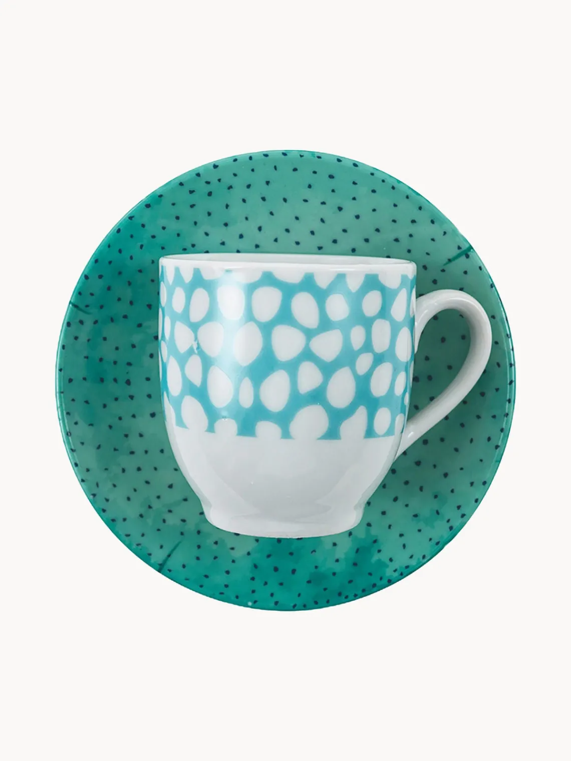 Outlet Villa D'Este Home Tivoli Tasses à expresso avec sous-tasses Marea, 6 élém.