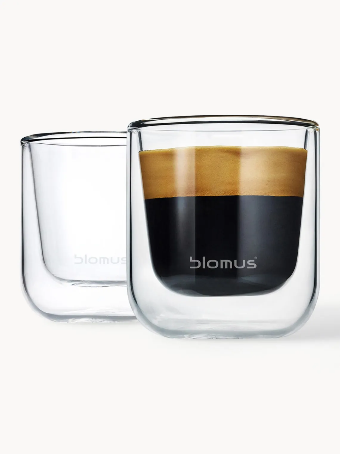 Fashion blomus Tasses à expresso double paroi Nero, 2 pièces