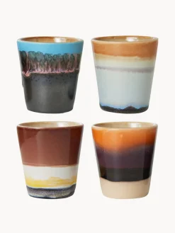 Online HKLIVING Tasses à expresso en céramique émaillée peinte à la main 70's , 4 élém.