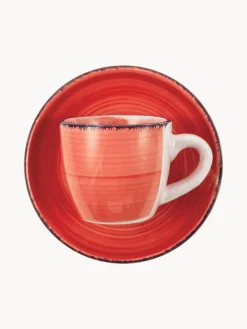 Best Villa D'Este Home Tivoli Tasses à expresso peintes à la main avec sous-tasses Baita, 6 élém. Multicolore