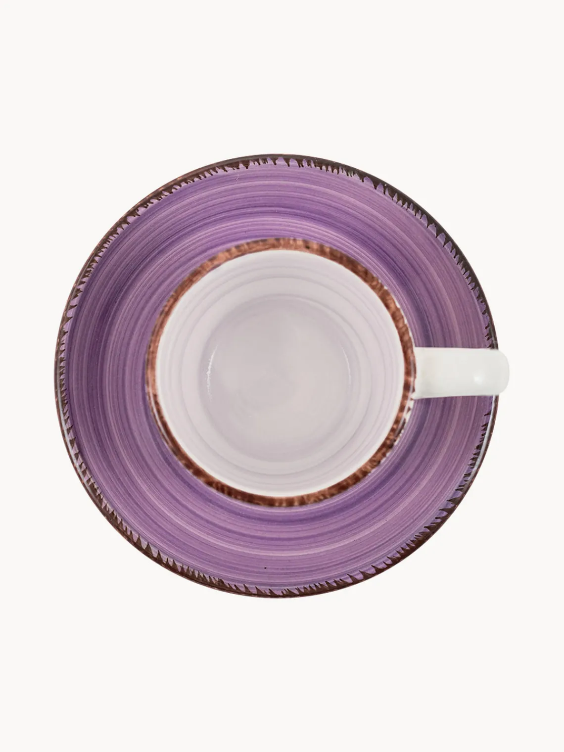Best Villa D'Este Home Tivoli Tasses à expresso peintes à la main avec sous-tasses Baita, 6 élém. Multicolore
