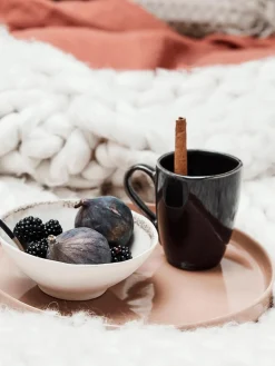 Discount Broste Copenhagen Tasses à thé artisanales Nordic Coal, 6 pièces Noir, chiné