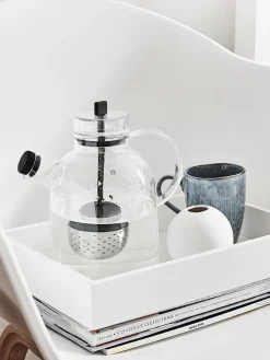 Online Broste Copenhagen Tasses à thé artisanales Nordic Sea, 400 ml, 6 pièces Gris-bleu, chiné