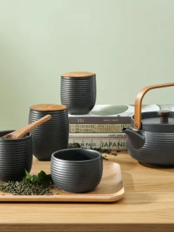 Clearance ASA Selection Tasses à thé en porcelaine Demir, 6 pièces Noir, chiné