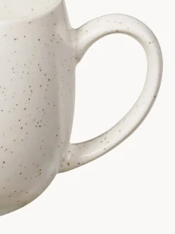 Clearance Broste Copenhagen Tasses à thé XL artisanales Nordic Vanilla, 2 pièces Blanc cassé, chiné