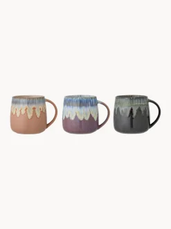 Sale Bloomingville Tasses artisanales avec émail réactif Cloe, 3 élém.