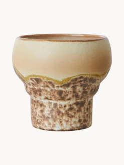 Discount HKLIVING Tasses artisanales en grès 70's, 2 élém. Tons beiges, blanc, bleu ciel
