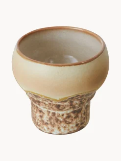 Discount HKLIVING Tasses artisanales en grès 70's, 2 élém. Tons beiges, blanc, bleu ciel