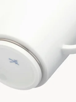 Clearance Meissen Tasses artisanales en porcelaine Vitruv, 2 pièces Blanc avec bord platine
