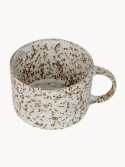 Fashion Olsson & Jensen Tasses avec sous-tasses avec émail réactif Salt, 6 pièces