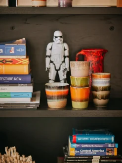 Online HKLIVING Tasses en céramique émaillée peinte à la main 70s Ceramic, 6 élém. Design 2