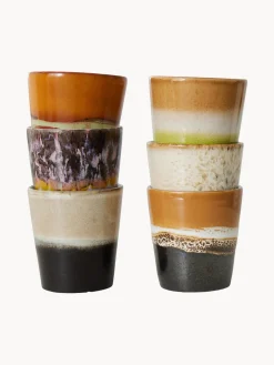 Online HKLIVING Tasses en céramique émaillée peinte à la main 70s Ceramic, 6 élém. Design 4