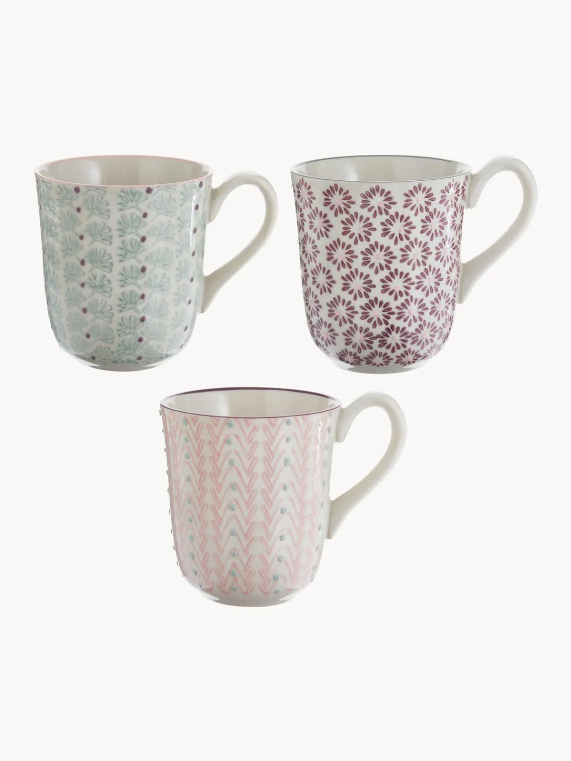 Hot Bloomingville Tasses maison de campagne Maya, 3 élém.