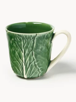 Hot BORDALLO PINHEIRO Tasses peintes à la main Cabbage, 4 pièces