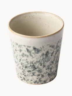 New HKLIVING Tasses XS artisanales 70's, 4 pièces Tons verts, tons beiges