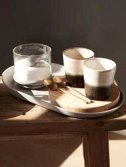 Outlet HKLIVING Tasses XS artisanales 70's, 4 pièces Tons beiges et noirs