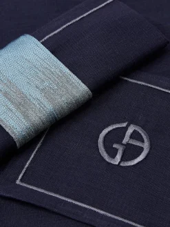 Best Armani Casa Textiles de cuisine cool, 4 élém. Tons bleus