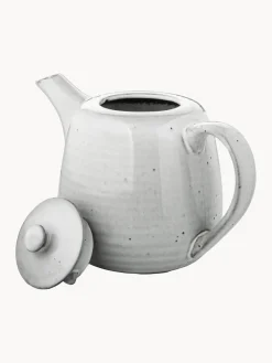 Clearance Broste Copenhagen Théière artisanale Nordic Sand, 1,3 L Gris clair, chiné