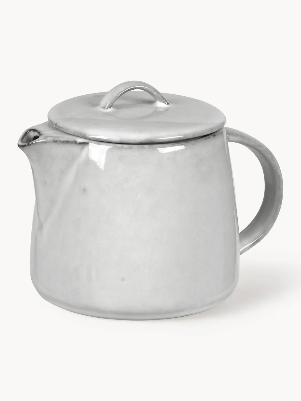 Online Broste Copenhagen Théière artisanale Nordic Sand, 1 L Gris clair, chiné