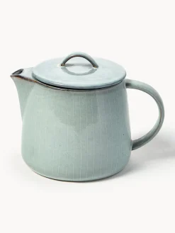 Discount Broste Copenhagen Théière artisanale Nordic Sea, 1 L Gris-bleu, chiné