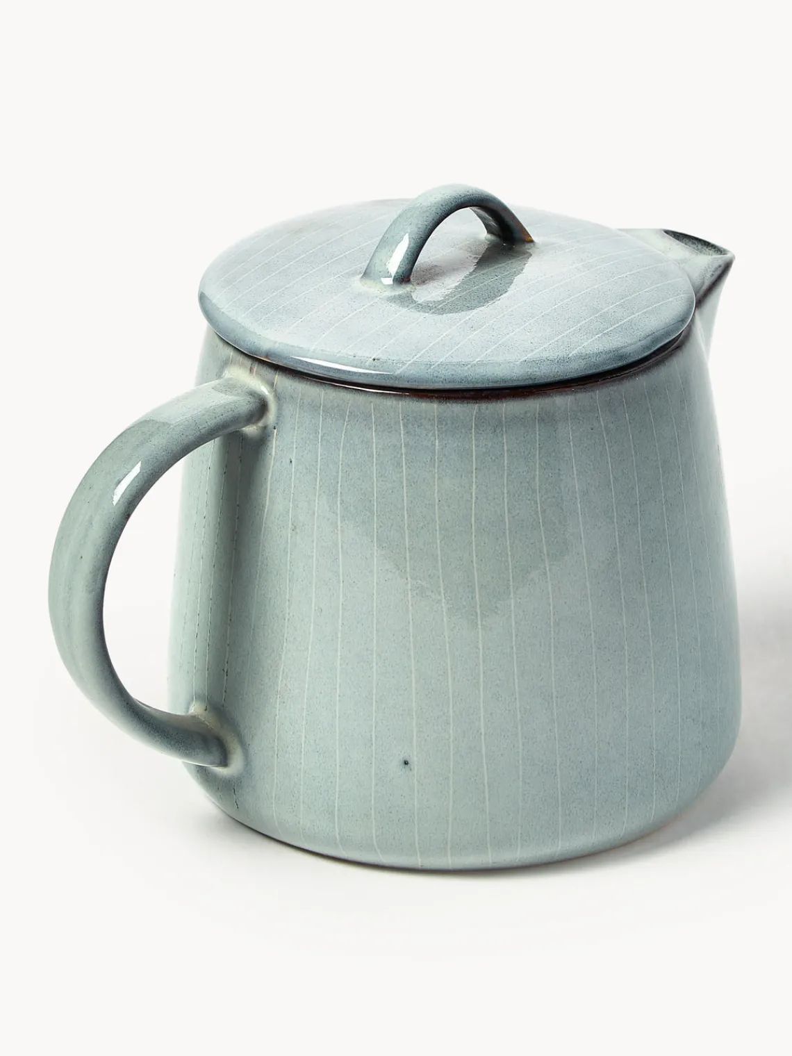 Discount Broste Copenhagen Théière artisanale Nordic Sea, 1 L Gris-bleu, chiné