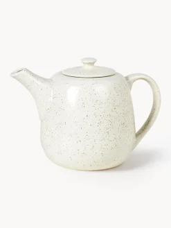 Best Broste Copenhagen Théière artisanale Nordic Vanilla, 1,3 L Blanc cassé, chiné