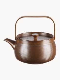 New ASA Selection Théière en porcelaine Demir, tailles variées Brun, bois foncé