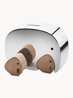 Best GEORG JENSEN Tirelires Moneyphant, 3 élém. Acier inoxydable, bois de chêne