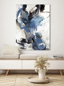 Online Malerifabrikken Toile peinte à la main Blue vibes