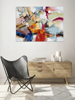 Clearance Agave Toile peinte à la main Esplosione di Colore