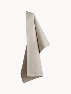 Best The Organic Company Torchon en coton bio Lupin Beige clair, vert menthe