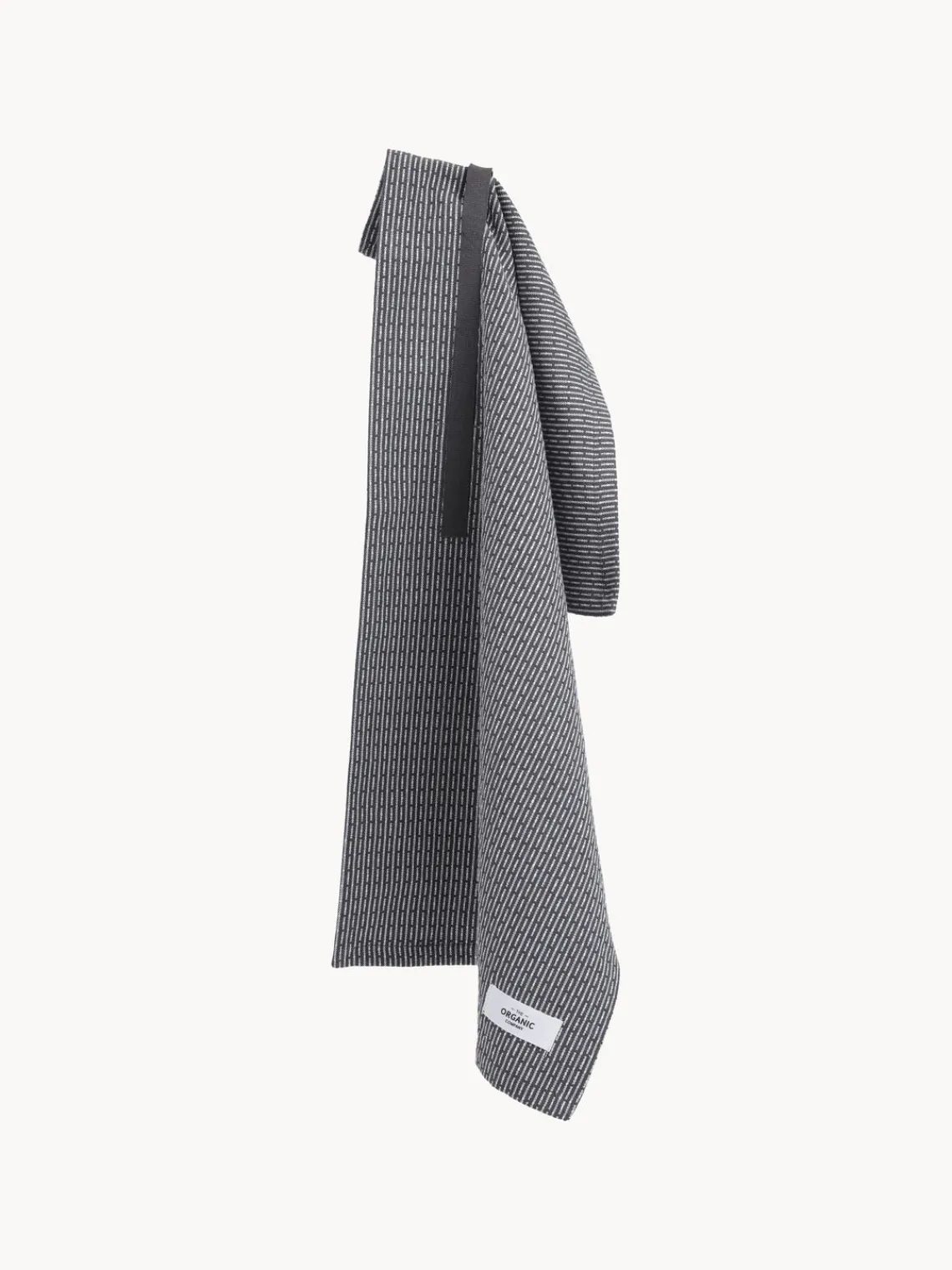 Best The Organic Company Torchon en coton bio Lupin Anthracite, blanc