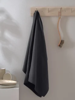 New The Organic Company Torchon en coton bio Tangled Gris foncé